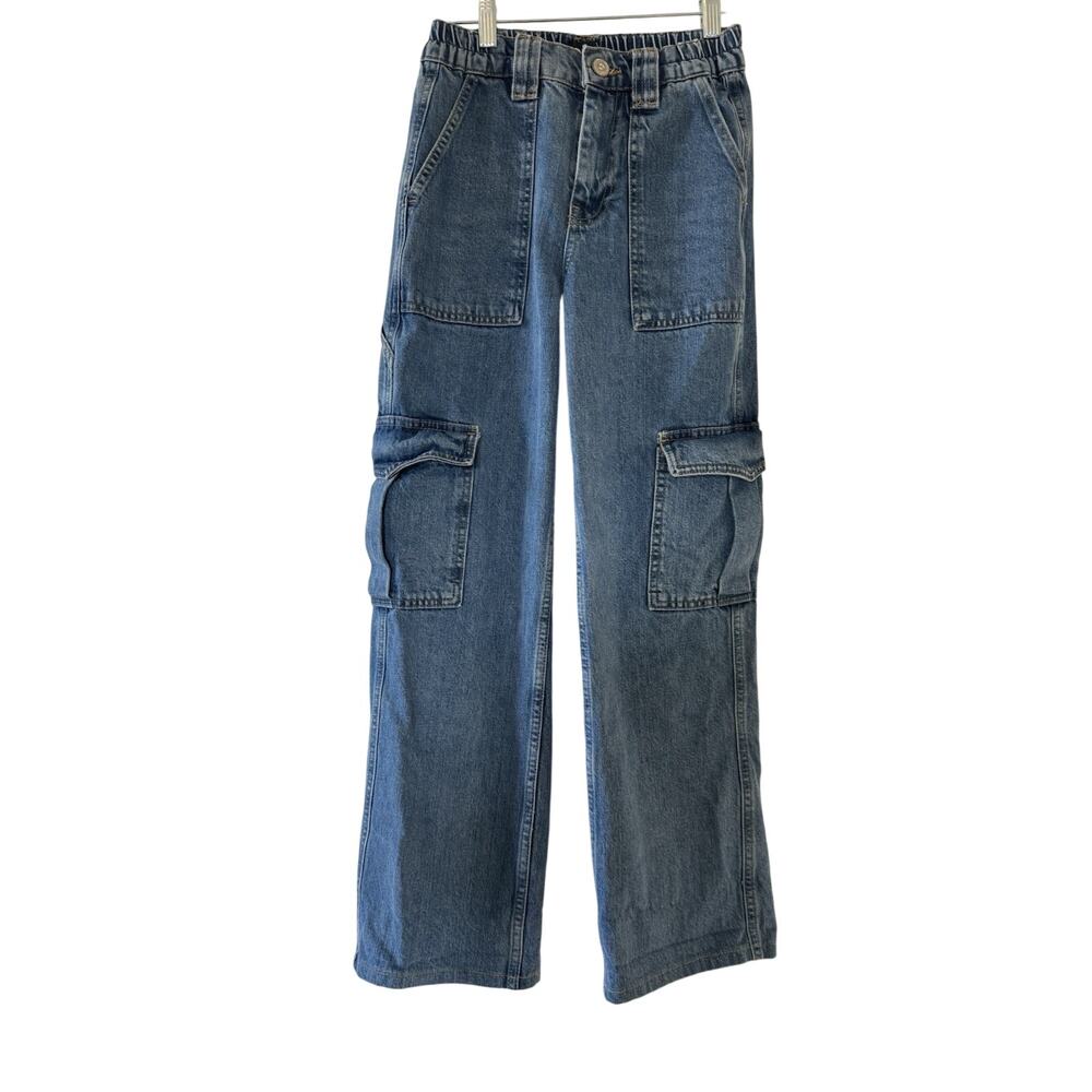 BDG Urban Outfitters Skate Cargo Jeans Women's 24x32 Wide Leg Y2K Baggy Denim